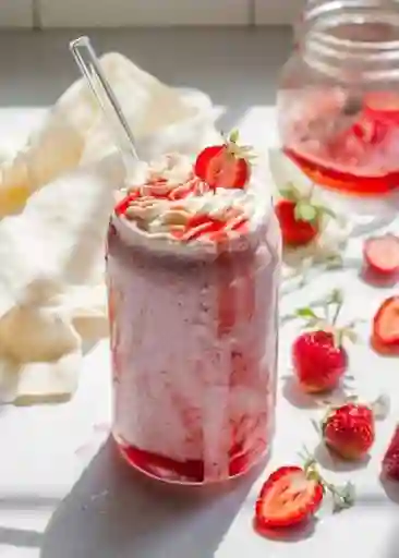 Fresas con Crema y Helado