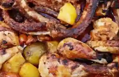 Asado Mixta Carne Pollo