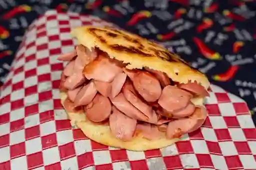 Arepa con Salchicha