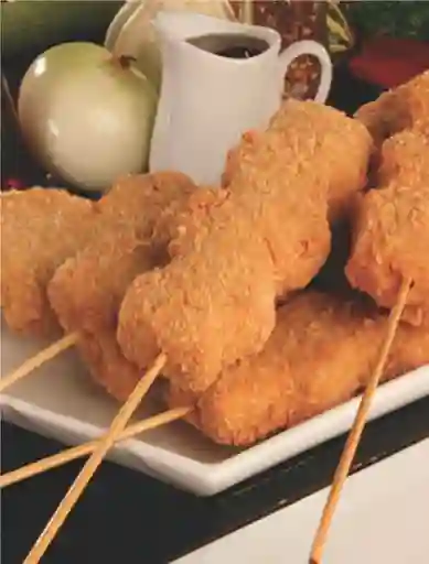 Pinchos de Pollo Apanado