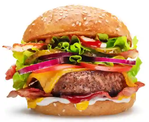 Hamburguesa Sencilla Carne Ahumada