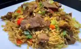 Arroz Frito Con Carne