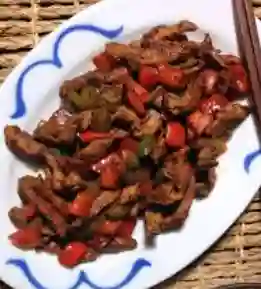 Lascas De Carne En Salsa Szechuan