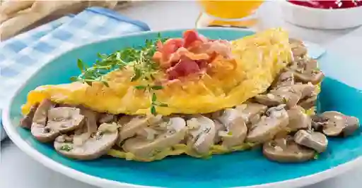 Omelette Pollo Con Champiñon