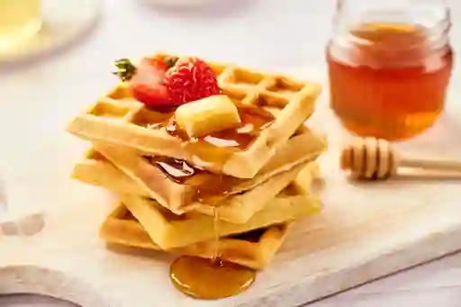 Waffles Con Miel