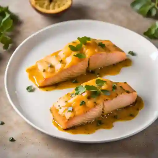Salmón En Salsa De Maracuya