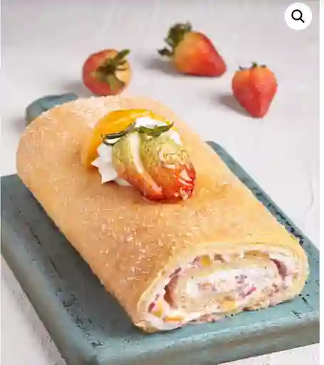 Enrrollado De Fresa Y Durazno