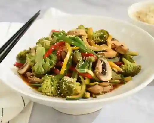 Carne Teriyaki Vegetales