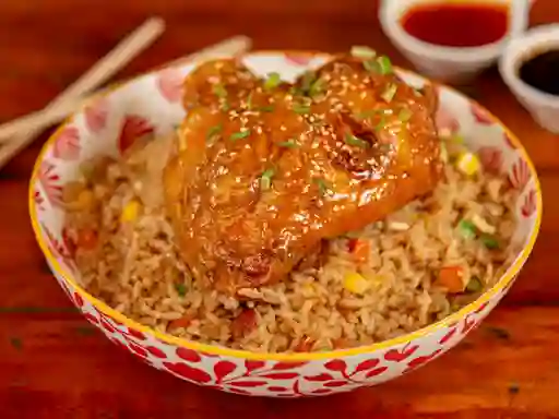 Combo Arroz Al Wok + 1/2 Pollo