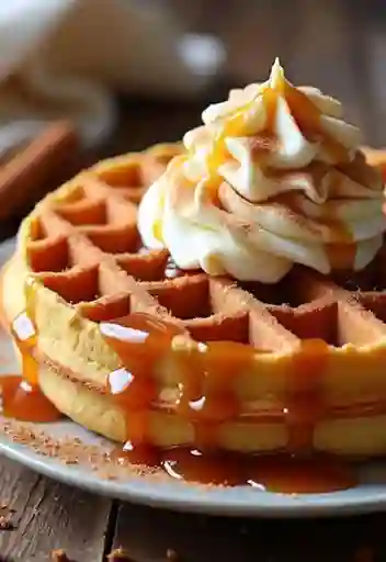 Waffle de Queso Crema y Miel