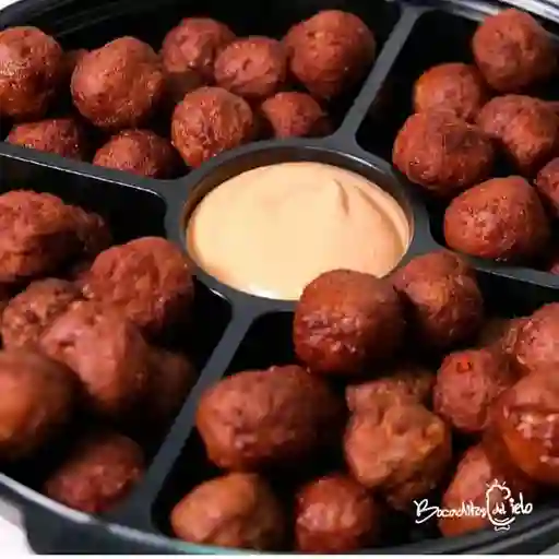 Bandeja Frita de Bolitas de Carne X 50 Unds