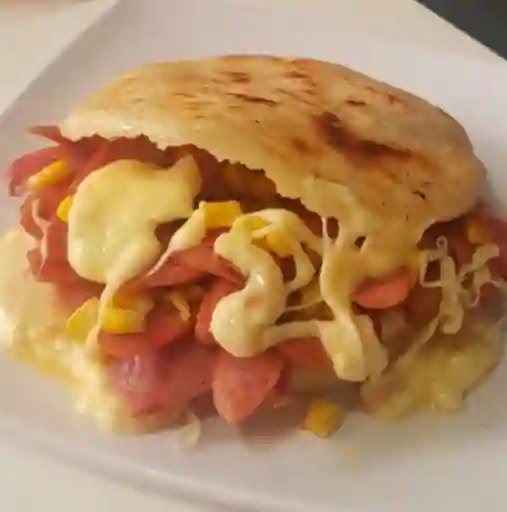 Arepa de Queso y Tocineta
