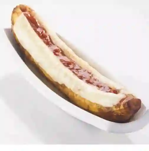 Plátano con Queso y Bocadillo