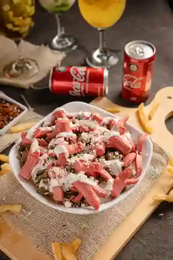 Salchipapa de la Casa