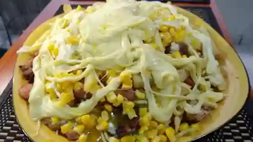Salchipapa Mixta X2
