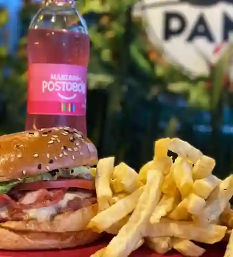 Combo Hamburguesa + Papas + Gaseosa 250 ml