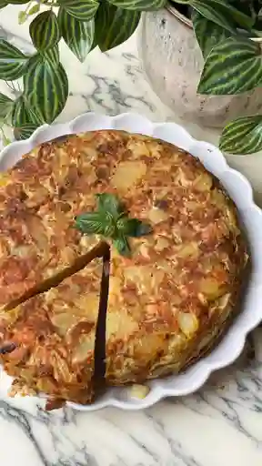 Tortilla de Pollo con Papas a la Francesa