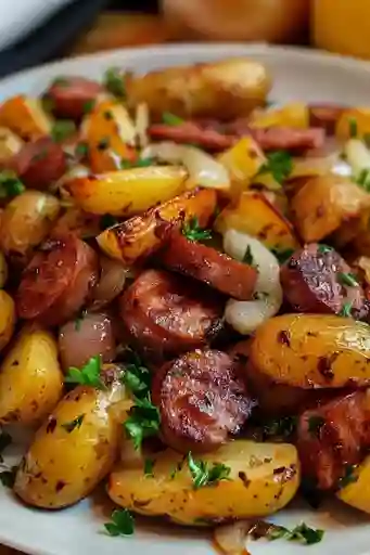 Chorizo con Arepa