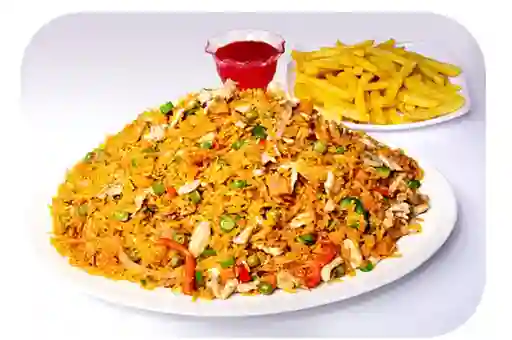 Arroz con Pollo Papas
