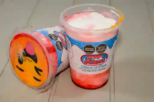 Vaso de Helado Veteado de Fresa 9oz