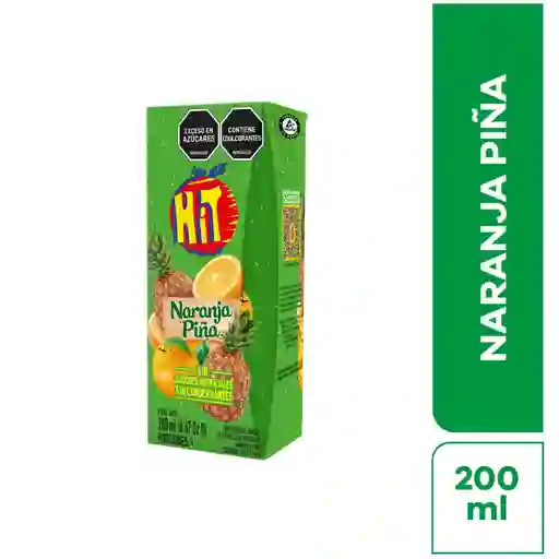 Jugo Hit Naranja Pina 200 ml .