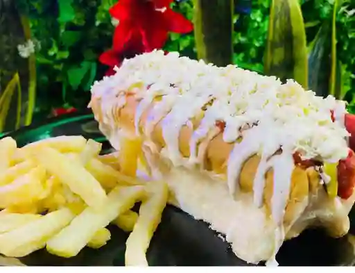 Perro Costeño Grande y Papas