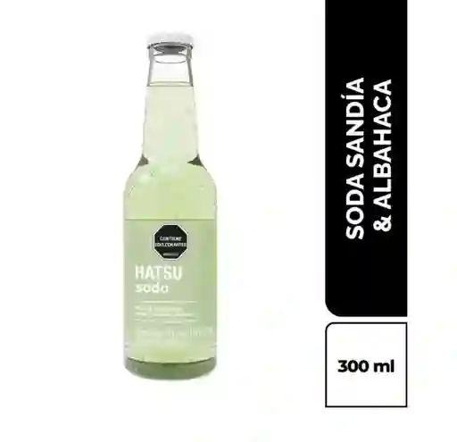 Soda Hatsu Sandía & Albahaca 300 ml