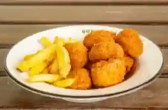Chicken Pops X32 Unidades y Cuatro Salsas