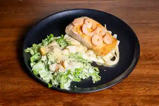 Combinato Carbonara Salmón y Camarón