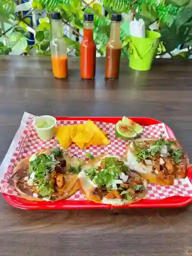 Tacos Pastor Queso X 6