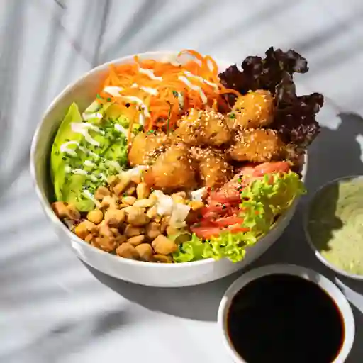Bowl Ensalada Pollo Agrudulce