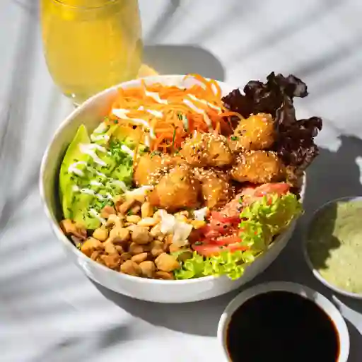 Combo Bowl Ensalada Pollo Agrudulce
