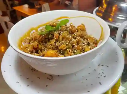Wok de Arroz con Pollo