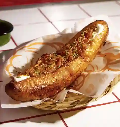 Platano Maduro con Suero y Hogao