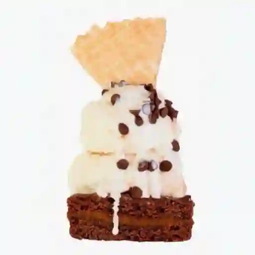 Brownie con Helado