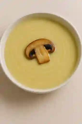 Crema de Cebolla Puerro con Champiñones