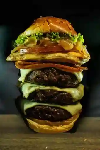 Hamburguesa Triple con Filete