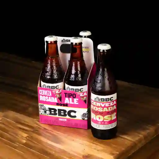 Cerveza Bbc Rose Botella 330 ml X 4 Und