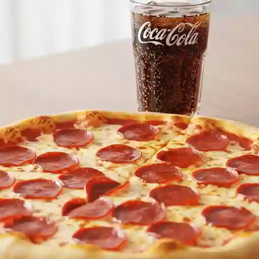 Combo Pizza Pepperoni y Coca-Cola