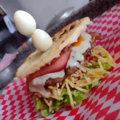 Arepa con Doble Queso Y Jamón