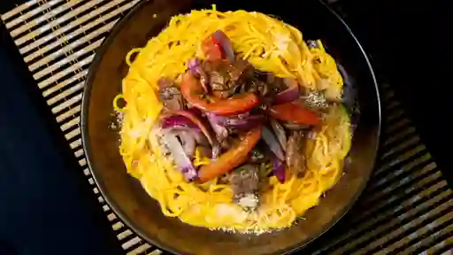 Tallarines Huancaina Elije tu Proteina