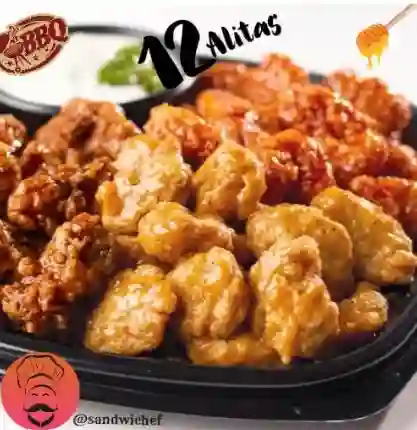 Combo De 12 Alitas Bbq Y Miel Mostaza