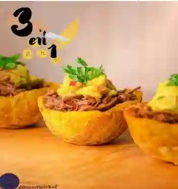 3 Canasta De Platanoi Verde