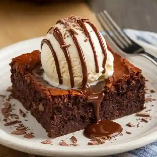 Brownie con Helado