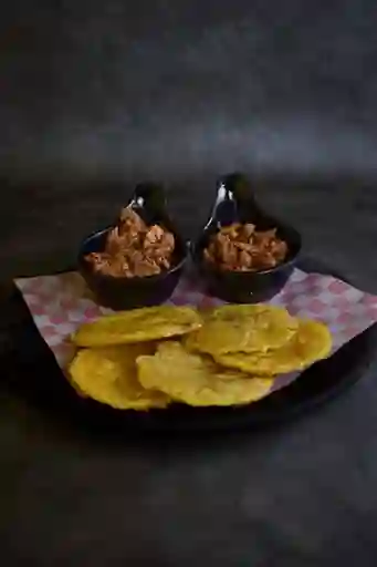 Patacones con Pulled Pork