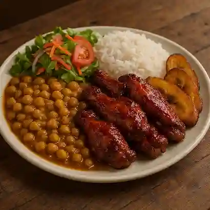 Garbanzos Alitas Bbq