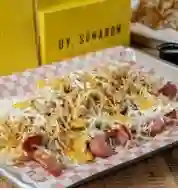 Salchipapa Suiza