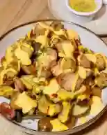 Salchipapa. Crispy