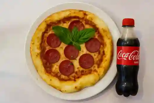 Combo Pizza de Pepperoni Americano y Bebida