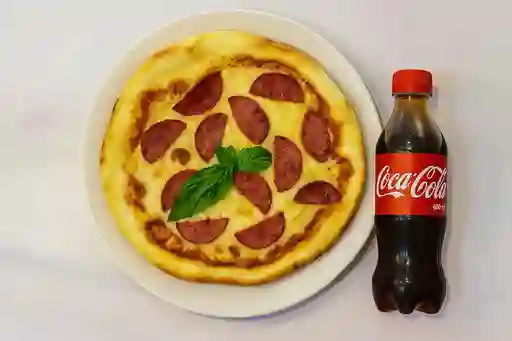 Combo Pizza de Salami con Queso y Bebida